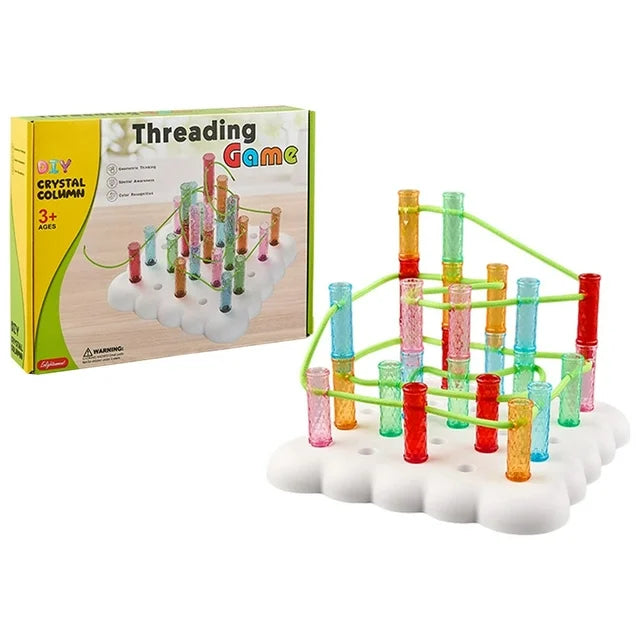 Juego de Ingenio con Tubos y Cuerdas