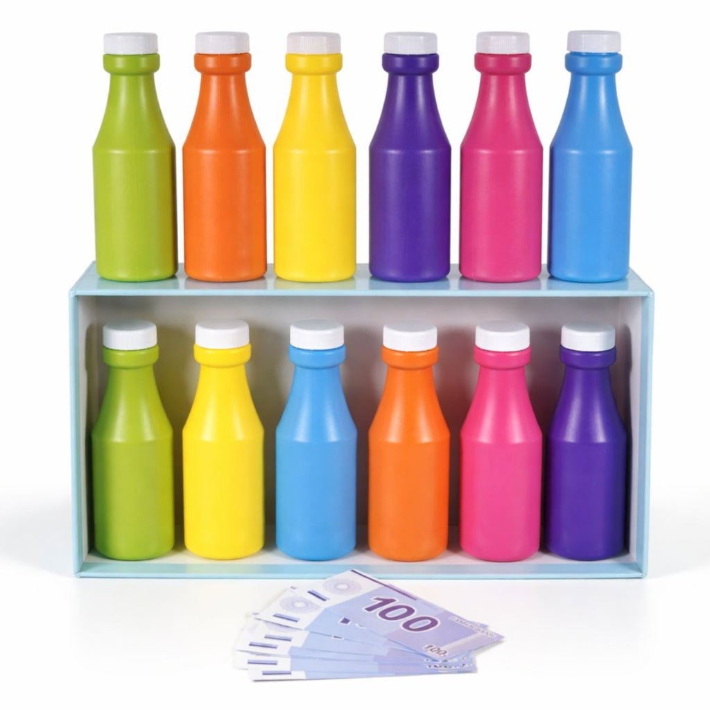 Juego de Emparejamiento de Botellas por Colores