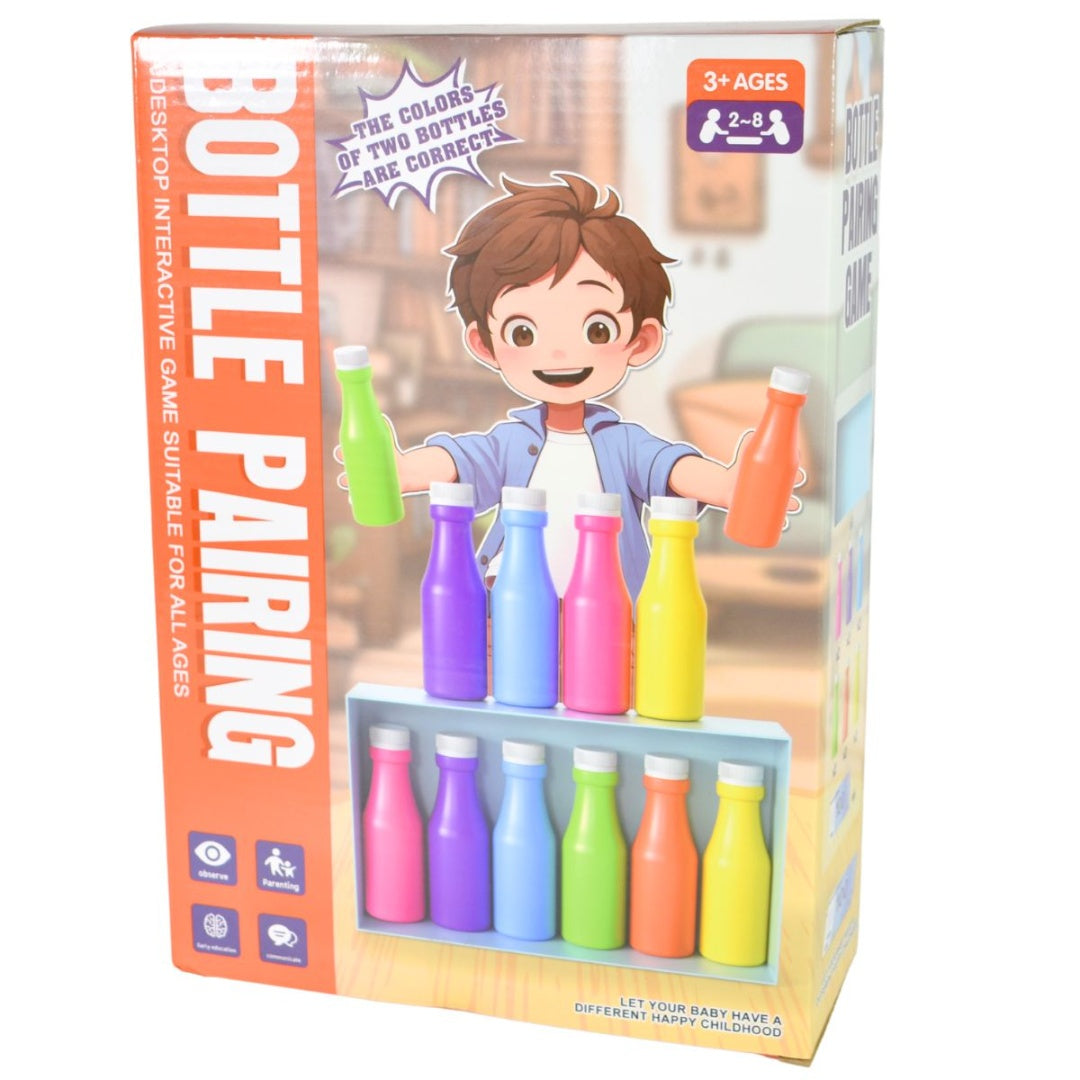 Juego de Emparejamiento de Botellas por Colores