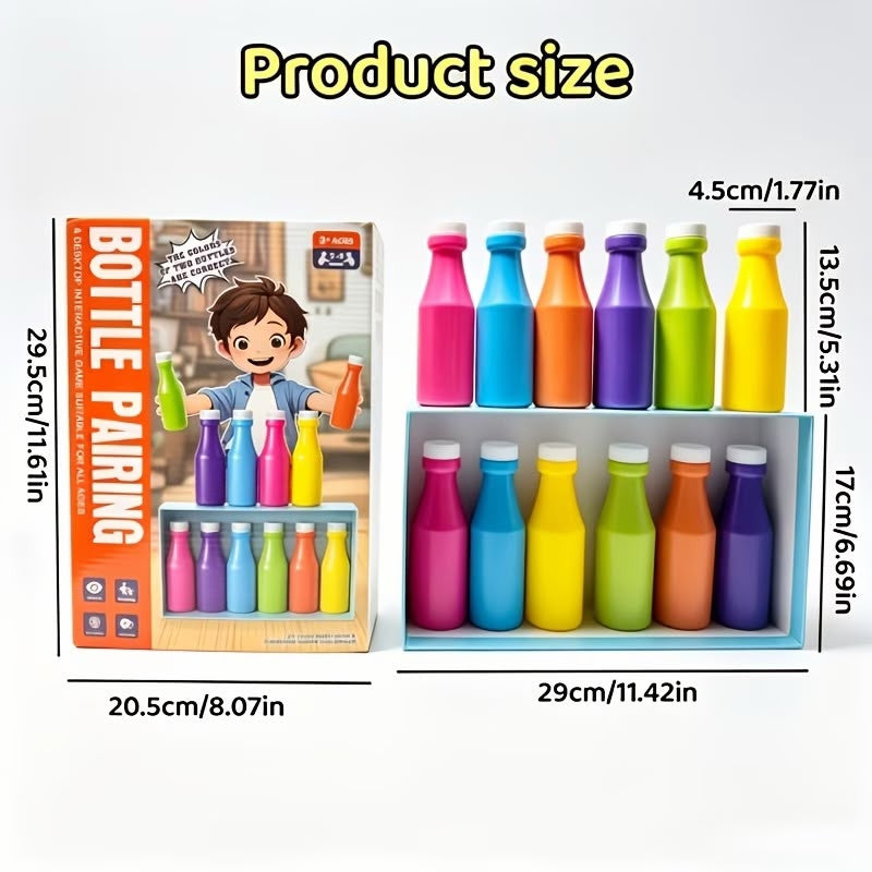 Juego de Emparejamiento de Botellas por Colores