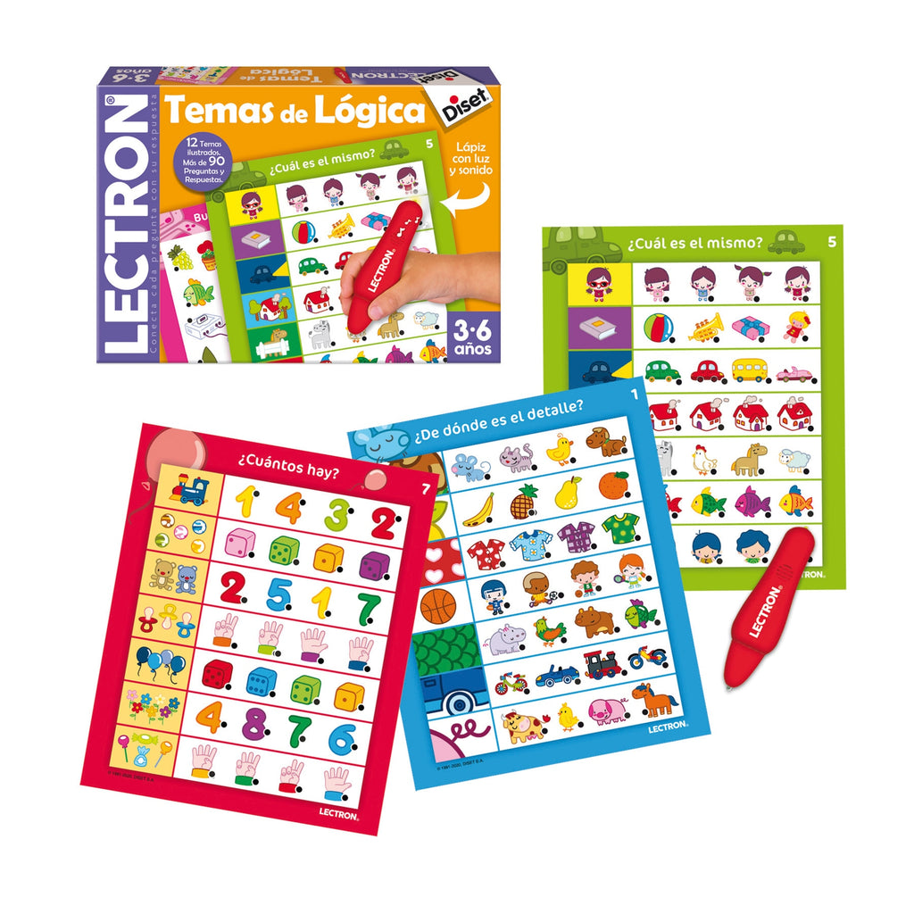 Lectron Temas de Lógica – Juego Educativo Interactivo con Luz y Sonido