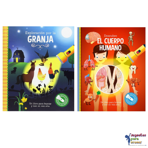 Libros con Linterna: Granja o Cuerpo Humano