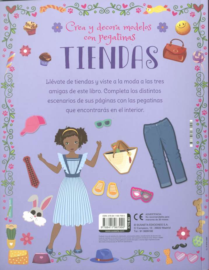 Libro Crea y Decora con Stickers – Ballet o Tiendas