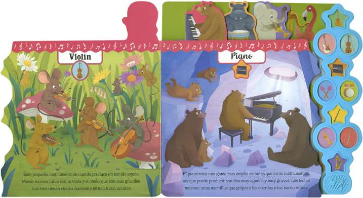 Libro con sonidos – Instrumentos de Música