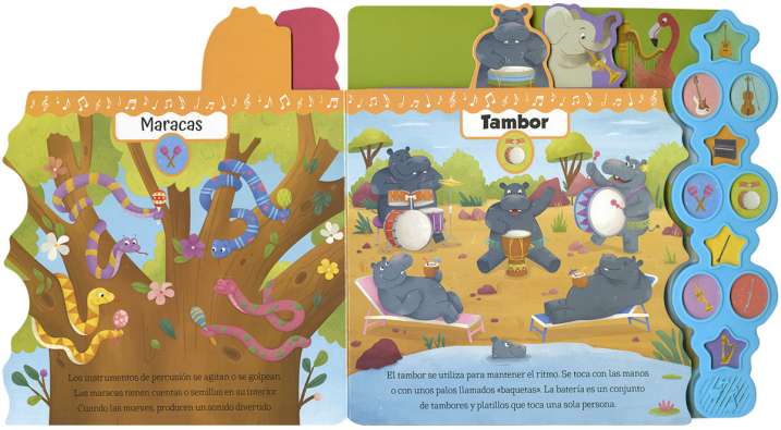 Libro con sonidos – Instrumentos de Música
