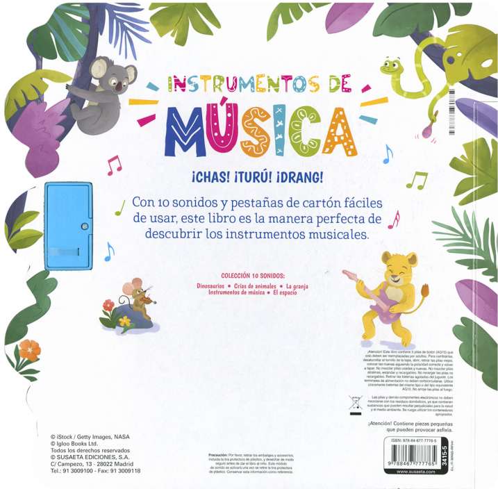 Libro con sonidos – Instrumentos de Música