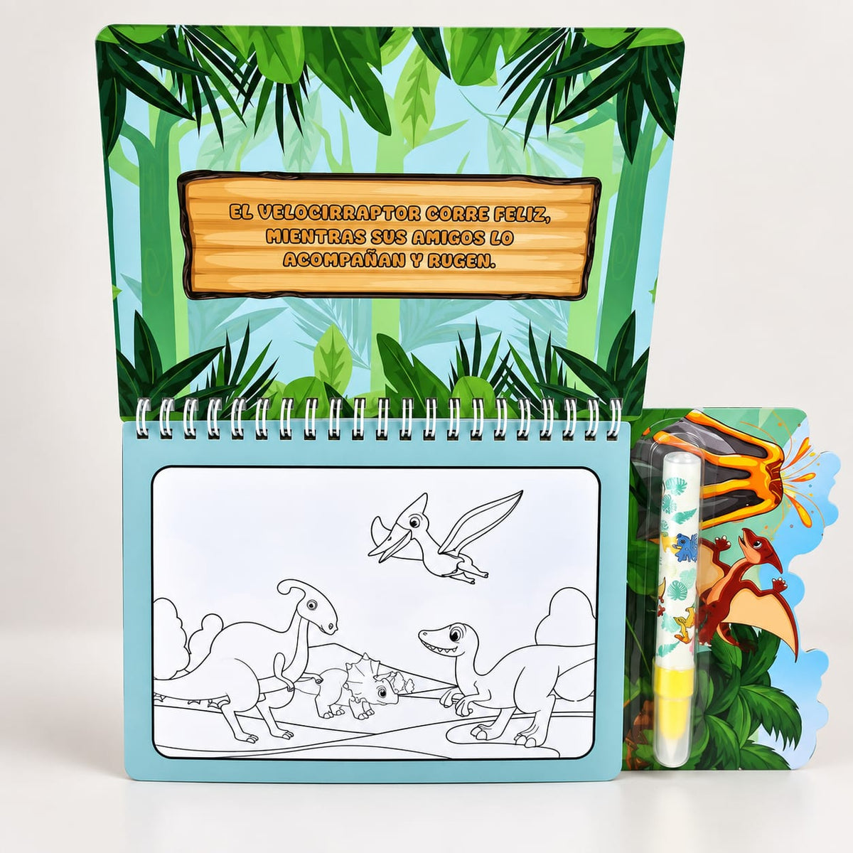 Pack x2 Libros Mágicos para Colorear Dinosaurios