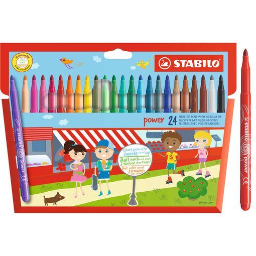 Marcadores stabilo power medio/grueso X24 COLORES