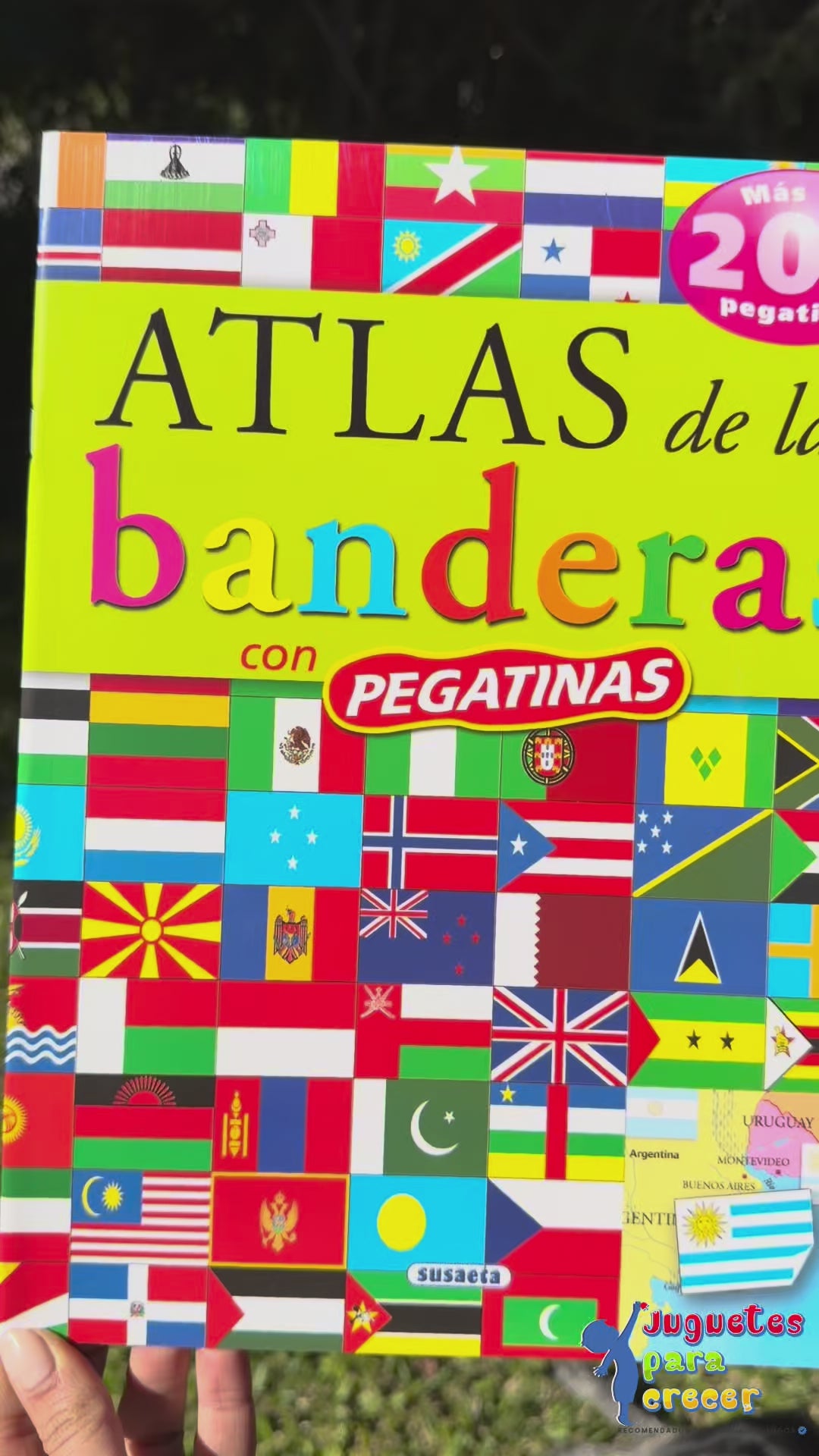 Atlas de las Banderas con 200 Stickers