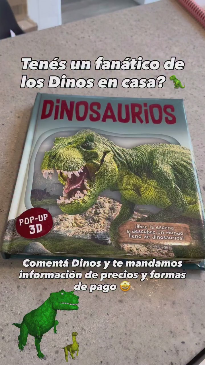 Libro Dinosaurios con POP UP