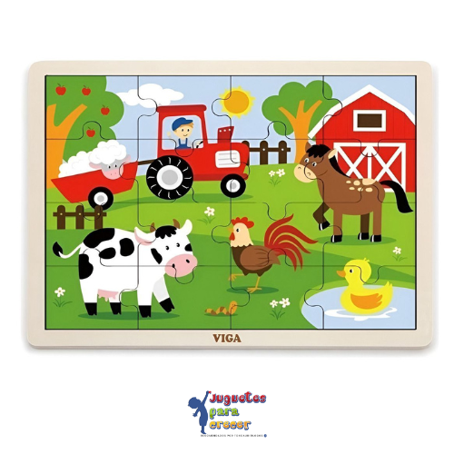 Puzzle de Madera – La Granja (16 piezas)