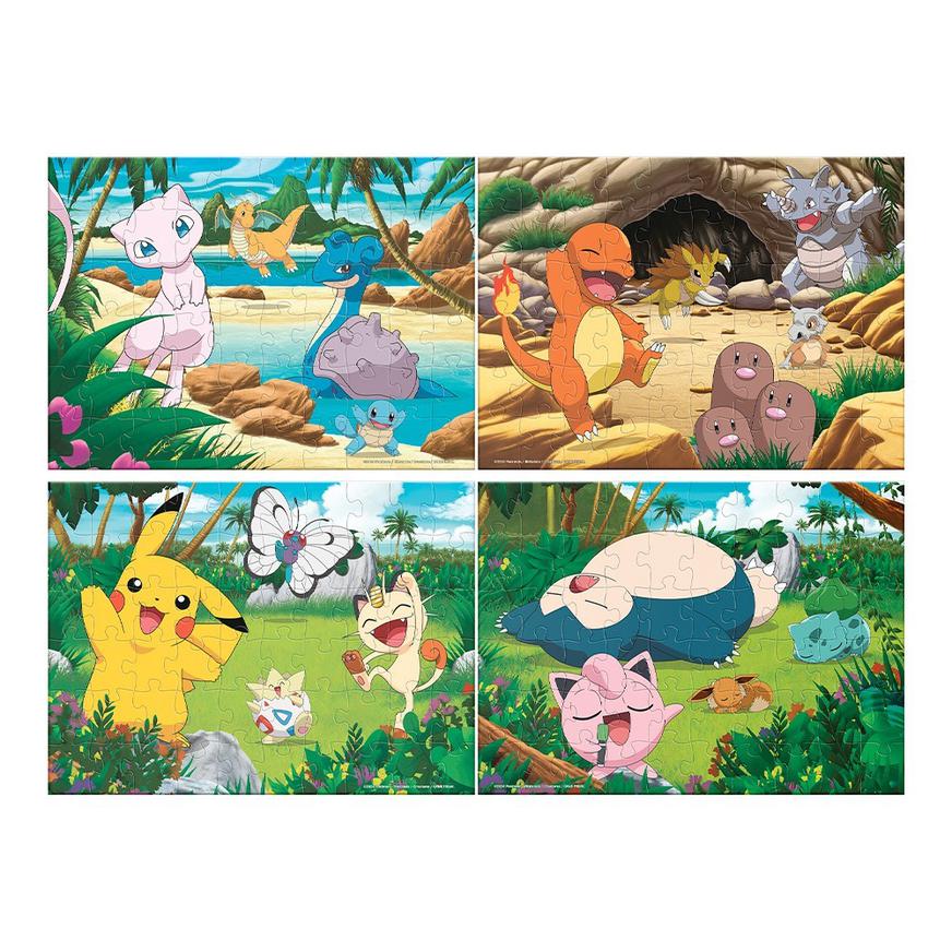 Puzzle Pokémon 4 en 1 – 4 Rompecabezas de 60 Piezas | Novelty