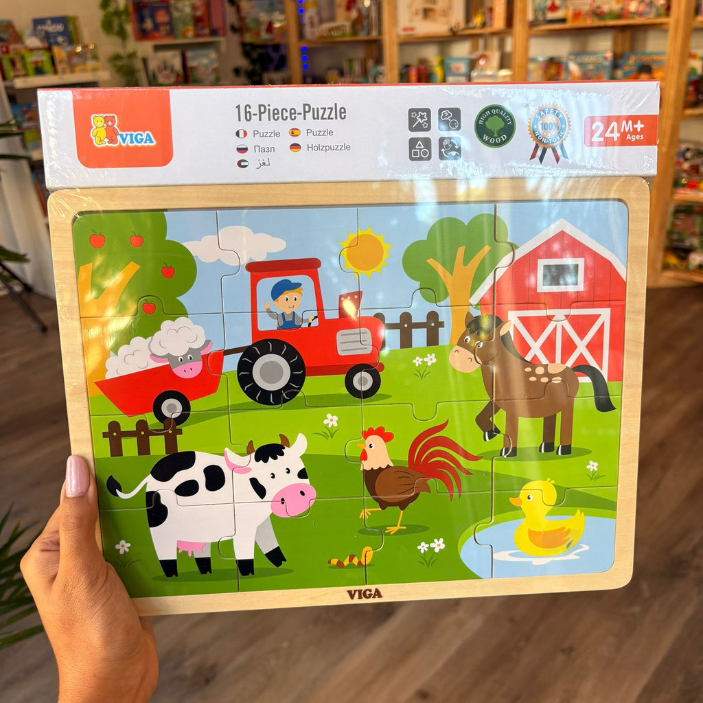 Puzzle de Madera – La Granja (16 piezas)