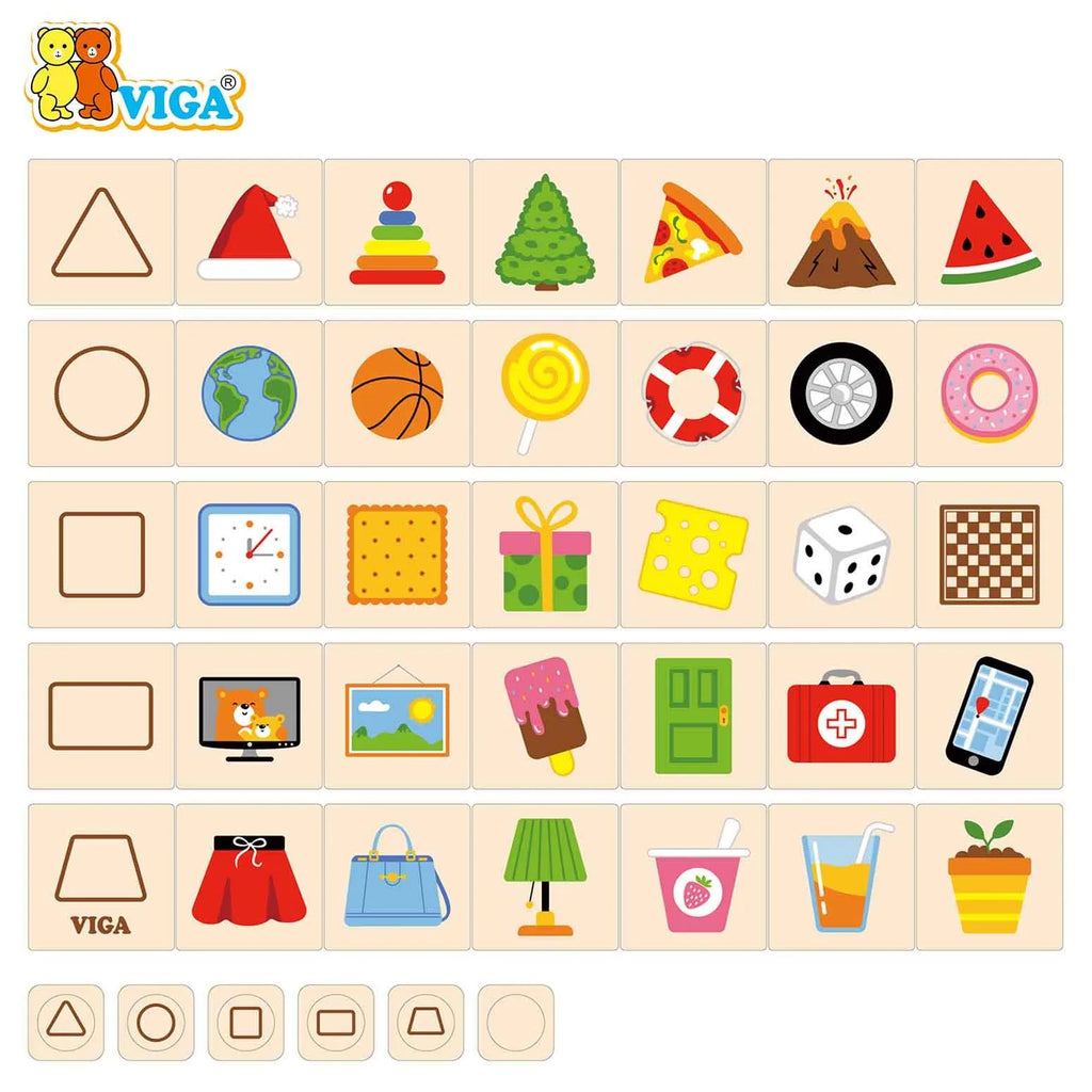 Juego de Asociación y Formas Geométricas