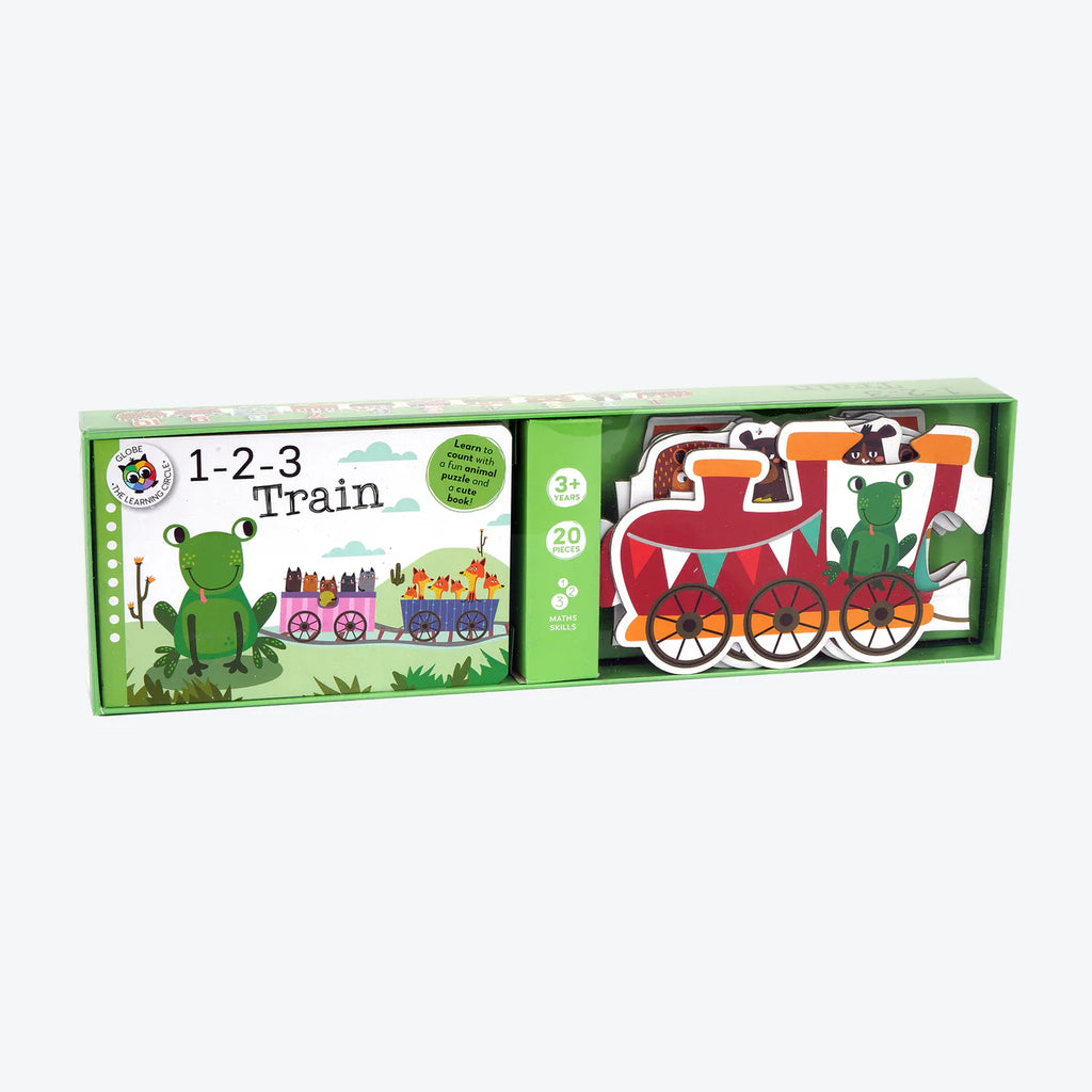 Tren 1 2 3 - Libro + Puzzle Didáctico