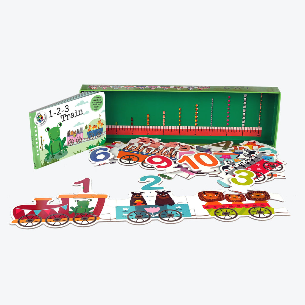 Tren 1 2 3 - Libro + Puzzle Didáctico