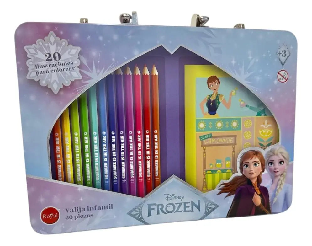 Valija Infantil Frozen para Colorear – 30 Piezas ❄️🎨